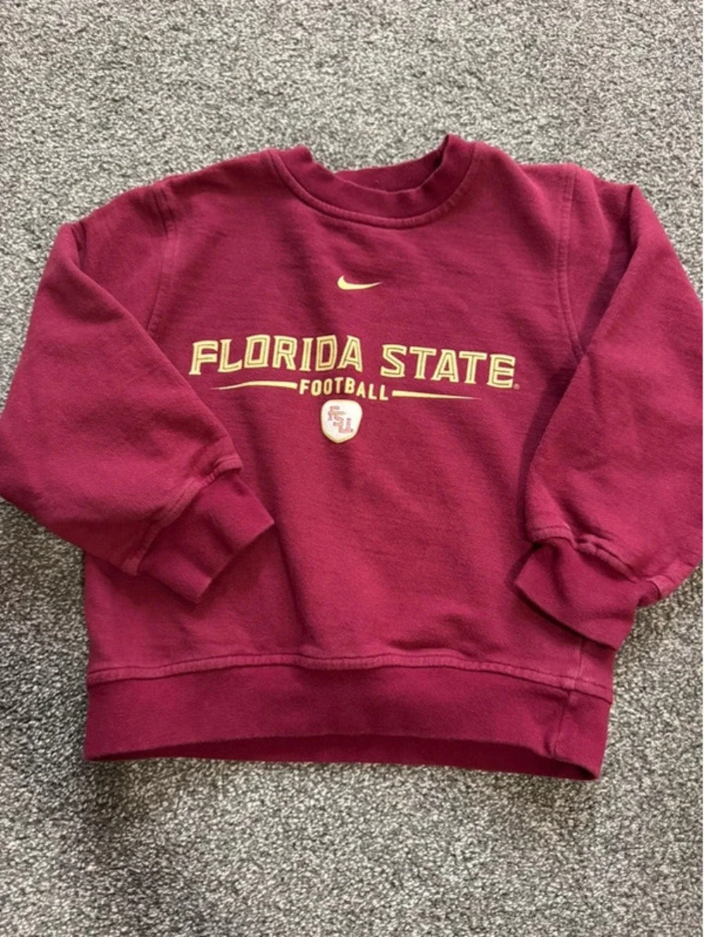 Youth unisex Florida State Nike crew neck sweatshirt size 6